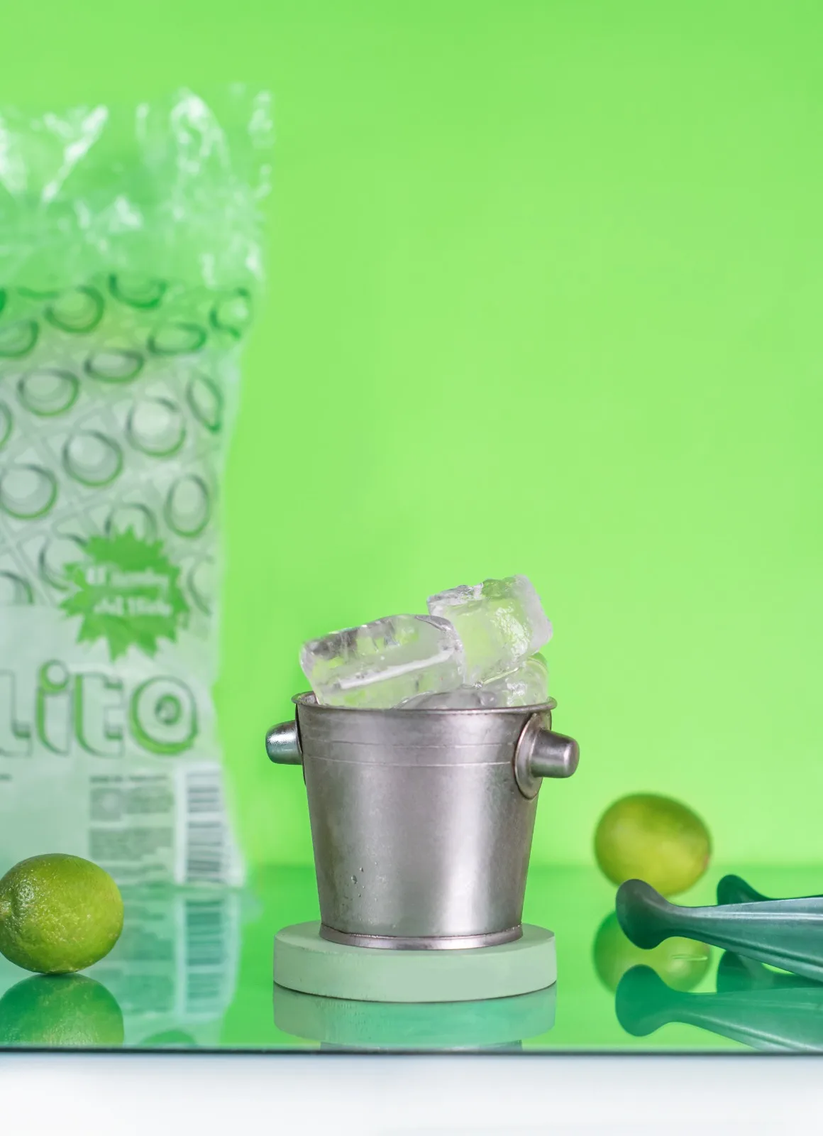 Balde con hielo Rolito para evento
