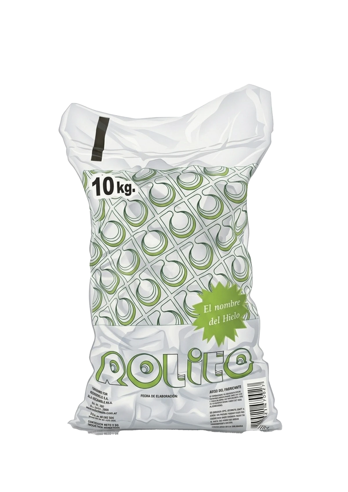Bolsa de hielo Rolito 10kg