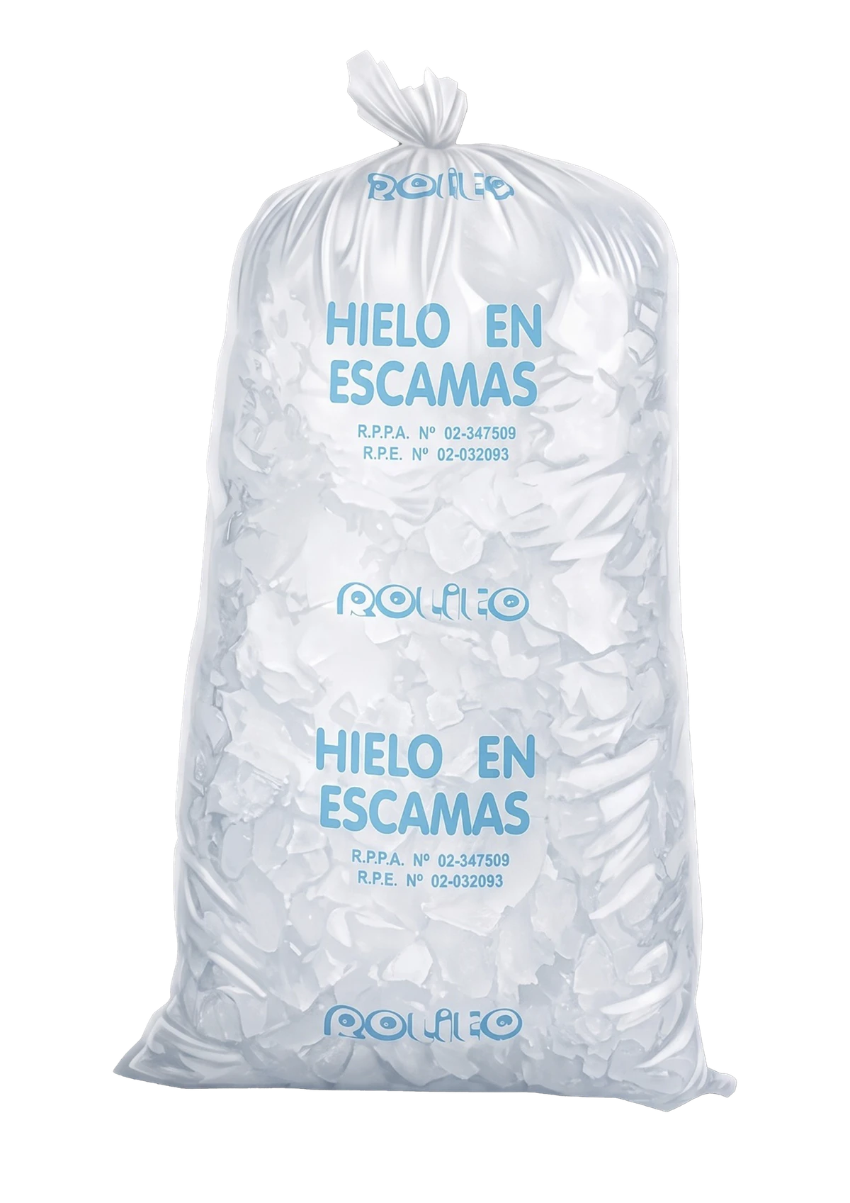 Hielo en escamas industrial Rolito